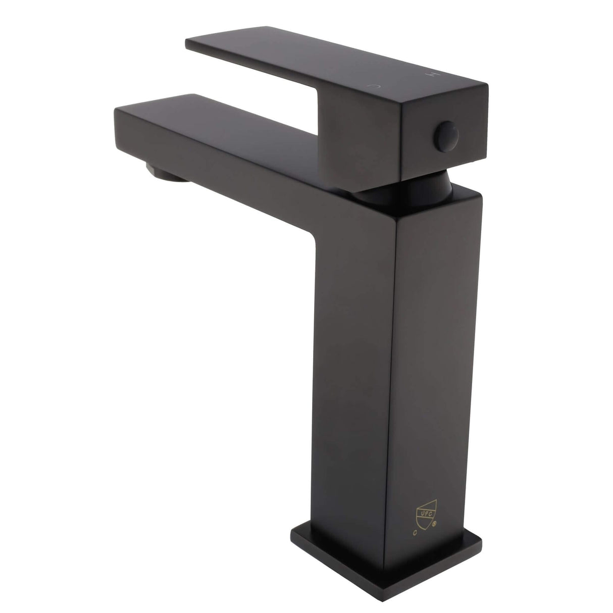 Fine Fixtures Modern Single Hole Bathroom Sink Faucet with Pop-up Drain and Strainer Basket