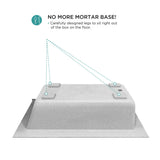 Fine Fixtures Tile-In White Fiberglass/Acrylic Soaking Bathtub with Built-in Tile Flange