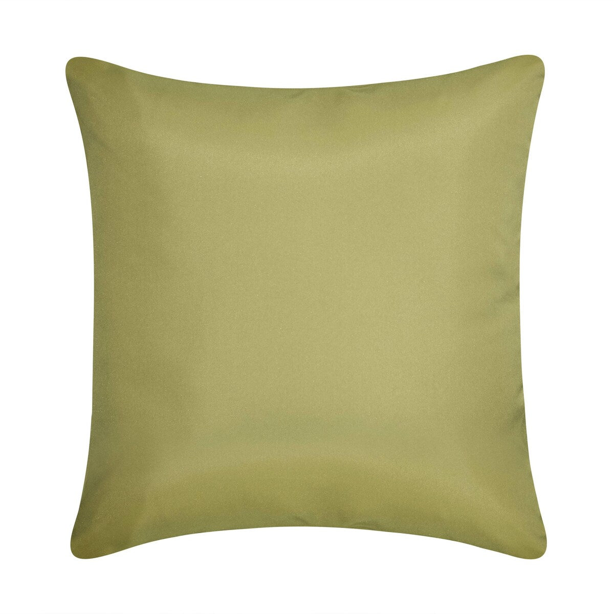 Edie At Home Fine Line Embroidered Floral 18x18 Indoor & Outdoor Decorative Pillow, Lime Green