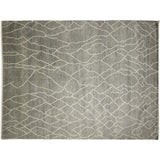 Fine Oushak Anass Grey Hand-knotted Rug (9' x 11'9)