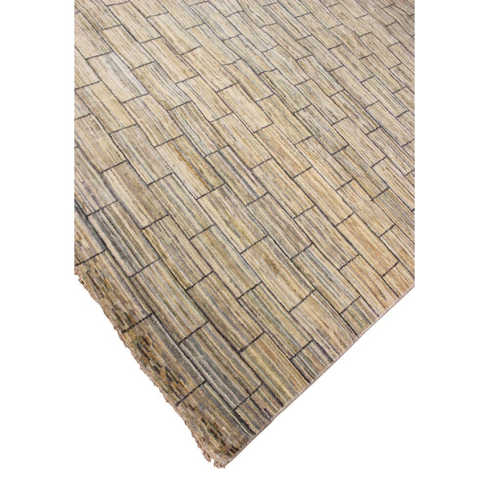 Noori Rug Fine Oushak Leigh Beige/Charcoal Rug - 9'1 x 12'0