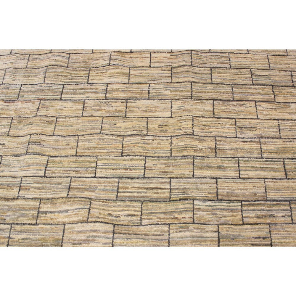 Noori Rug Fine Oushak Leigh Beige/Charcoal Rug - 9'1 x 12'0