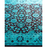 Fine Vibrance One-of-a-Kind Hand-Knotted Area Rug - Blue, 4' 2" x 6' 3" - 4' 2" x 6' 3"