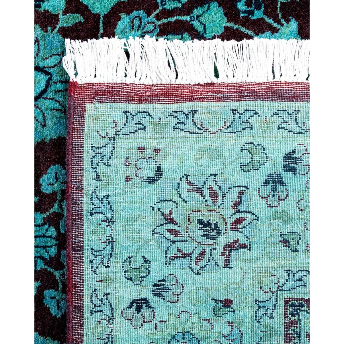 Fine Vibrance One-of-a-Kind Hand-Knotted Area Rug - Blue, 4' 2" x 6' 3" - 4' 2" x 6' 3"