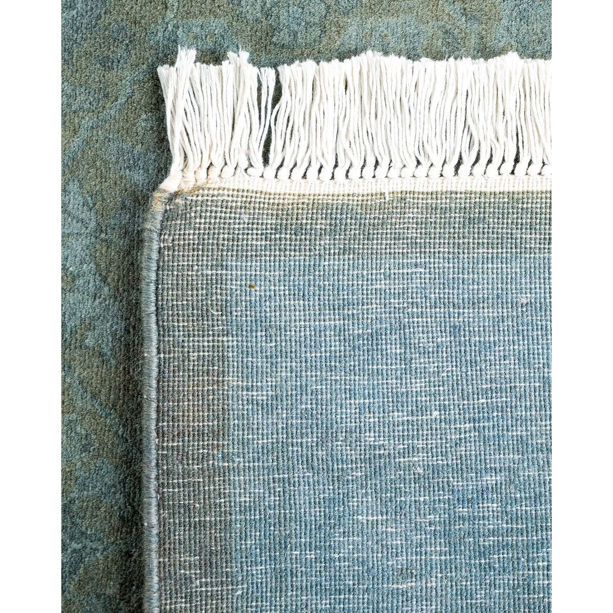 Overton Hand Knotted Wool Vintage Inspired Modern Contemporary Overdyed Brown Runner Rug - 2' 7" x 16' 1"