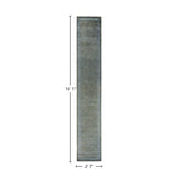 Overton Hand Knotted Wool Vintage Inspired Modern Contemporary Overdyed Brown Runner Rug - 2' 7" x 16' 1"