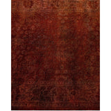 Overton Hand Knotted Wool Vintage Inspired Modern Contemporary Overdyed Brown Runner Rug - 2' 7" x 8' 5"