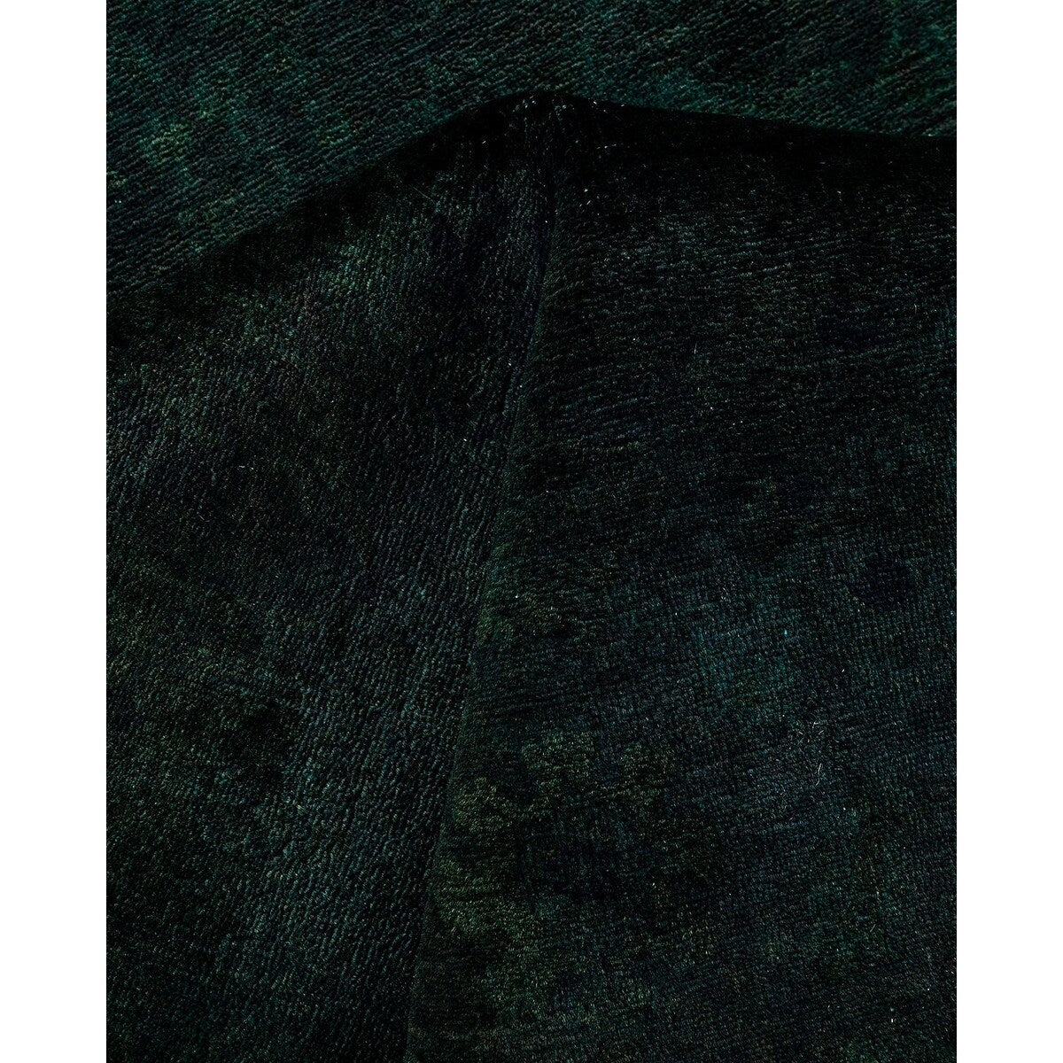 Overton Hand Knotted Wool Vintage Inspired Modern Contemporary Overdyed Burgundy Runner Rug - 3' 1" x 18' 4"