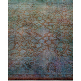 Overton Hand Knotted Wool Vintage Inspired Modern Contemporary Overdyed Gray Runner Rug - 2' 7" x 10' 3"