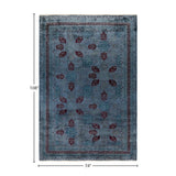 Fine Vibrance, One-of-a-Kind Hand-Knotted Area Rug - Gray, 6' 2" x 9' 0" - 6' 2" x 9' 0"