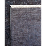 Overton Hand Knotted Wool Vintage Inspired Modern Contemporary Overdyed Gray Area Rug - 8' 0" x 10' 8"