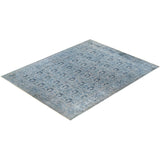 Fine Vibrance, One-of-a-Kind Hand-Knotted Area Rug - Gray, 8' 1" x 10' 2" - 8' 1" x 10' 2"