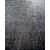 Overton Hand Knotted Wool Vintage Inspired Modern Contemporary Overdyed Gray Area Rug - 8' 1" x 10' 2"