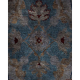 Overton Hand Knotted Wool Vintage Inspired Modern Contemporary Overdyed Gray Area Rug - 8' 1" x 10' 4"