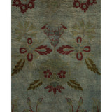 Overton Hand Knotted Wool Vintage Inspired Modern Contemporary Overdyed Gray Area Rug - 8' 1" x 10' 5"