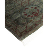 Overton Hand Knotted Wool Vintage Inspired Modern Contemporary Overdyed Gray Area Rug - 8' 1" x 10' 5"