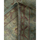 Overton Hand Knotted Wool Vintage Inspired Modern Contemporary Overdyed Gray Area Rug - 8' 1" x 10' 5"