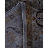Overton Hand Knotted Wool Vintage Inspired Modern Contemporary Overdyed Gray Area Rug - 8' 1" x 10' 8"