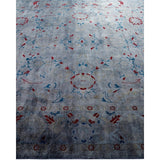 Overton Hand Knotted Wool Vintage Inspired Modern Contemporary Overdyed Gray Area Rug - 8' 2" x 10' 3"
