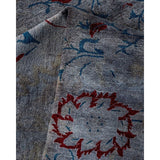 Overton Hand Knotted Wool Vintage Inspired Modern Contemporary Overdyed Gray Area Rug - 8' 2" x 10' 3"