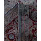Overton Hand Knotted Wool Vintage Inspired Modern Contemporary Overdyed Gray Area Rug - 8' 3" x 10' 0"