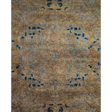 Overton Hand Knotted Wool Vintage Inspired Modern Contemporary Overdyed Gray Area Rug - 8' 3" x 10' 4"