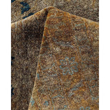 Overton Hand Knotted Wool Vintage Inspired Modern Contemporary Overdyed Gray Area Rug - 8' 3" x 10' 4"