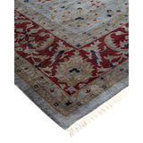 Overton Hand Knotted Wool Vintage Inspired Modern Contemporary Overdyed Gray Area Rug - 8' 3" x 10' 4"