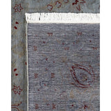 Overton Hand Knotted Wool Vintage Inspired Modern Contemporary Overdyed Gray Area Rug - 8' 3" x 10' 5"