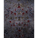Overton Hand Knotted Wool Vintage Inspired Modern Contemporary Overdyed Gray Area Rug - 8' 3" x 10' 5"