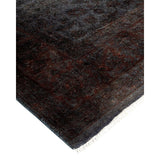 Overton Hand Knotted Wool Vintage Inspired Modern Contemporary Overdyed Gray Area Rug - 8' 4" x 10' 4"
