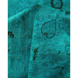 Fine Vibrance, One-of-a-Kind Hand-Knotted Area Rug - Green, 9' 2" x 12' 5" - 9' 2" x 12' 5"