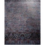 Overton Hand Knotted Wool Vintage Inspired Modern Contemporary Overdyed Gray Area Rug - 8' 1" x 10' 0"