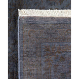 Overton Hand Knotted Wool Vintage Inspired Modern Contemporary Overdyed Gray Area Rug - 8' 3" x 10' 2"