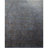 Overton Hand Knotted Wool Vintage Inspired Modern Contemporary Overdyed Gray Area Rug - 8' 3" x 10' 2"
