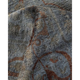 Overton Hand Knotted Wool Vintage Inspired Modern Contemporary Overdyed Gray Area Rug - 8' 3" x 10' 8"