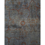 Overton Hand Knotted Wool Vintage Inspired Modern Contemporary Overdyed Gray Area Rug - 8' 3" x 10' 8"