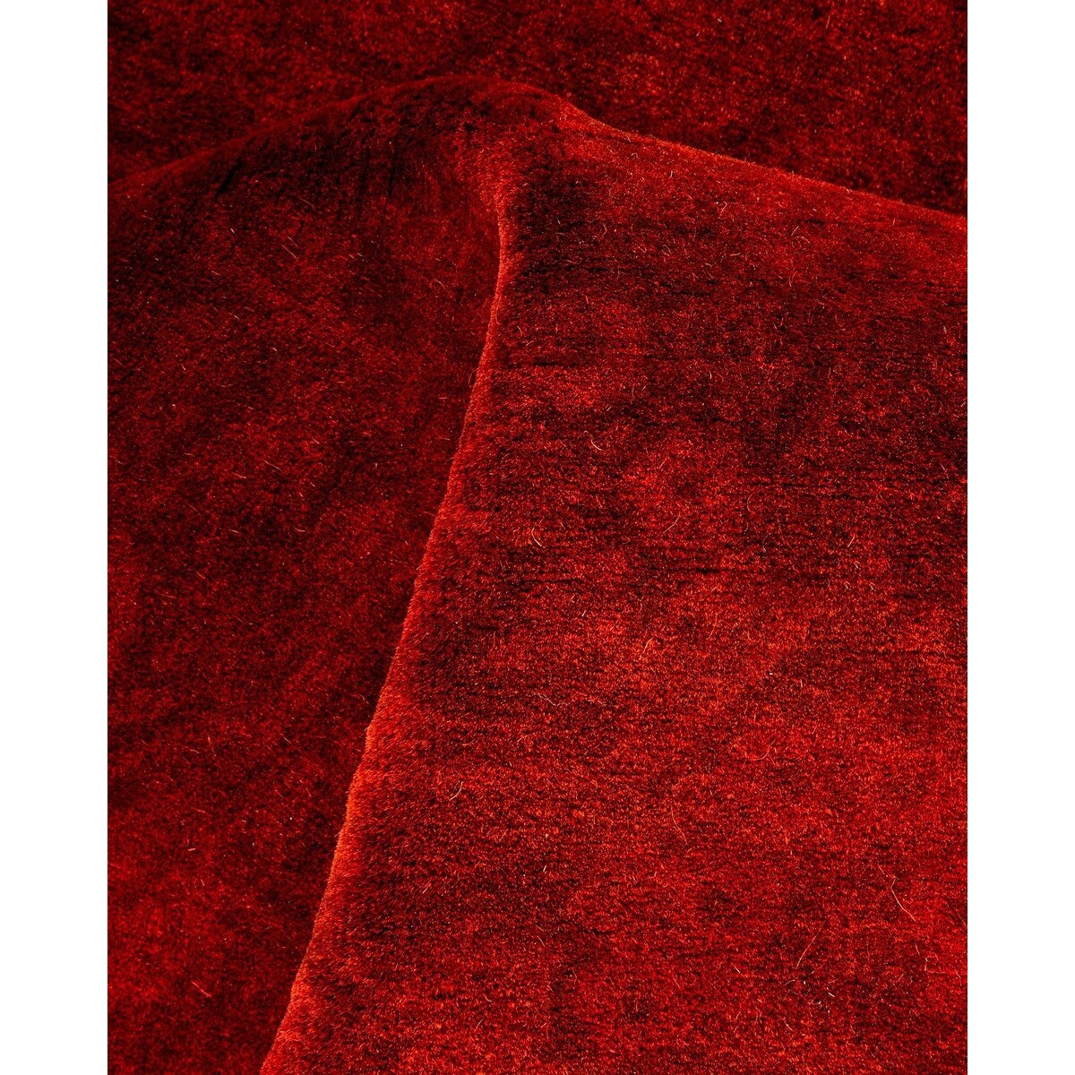 Overton Hand Knotted Wool Vintage Inspired Modern Contemporary Overdyed Red Runner Rug - 2' 8" x 8' 1"