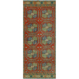 Fine Vintage Distressed Ayobunmi Rust/Beige Runner - 4'4" x 10'7"