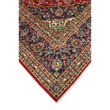 Fine Vintage Distressed Hafid Red/Navy Rug - 9'8" x 12'7"