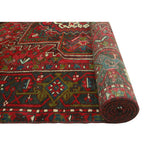 Fine Vintage Heriz Batul Red/Charcoal Rug - 8'0" x 10'8"