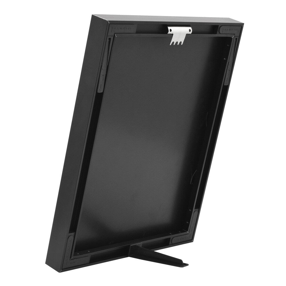 MCS Industries Fineline Black Aluminum/Glass 8-inch x 10-inch Picture Frame and Mat