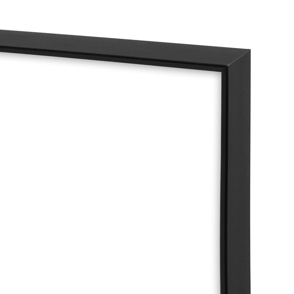 MCS Industries Fineline Black Aluminum/Glass 8-inch x 10-inch Picture Frame and Mat