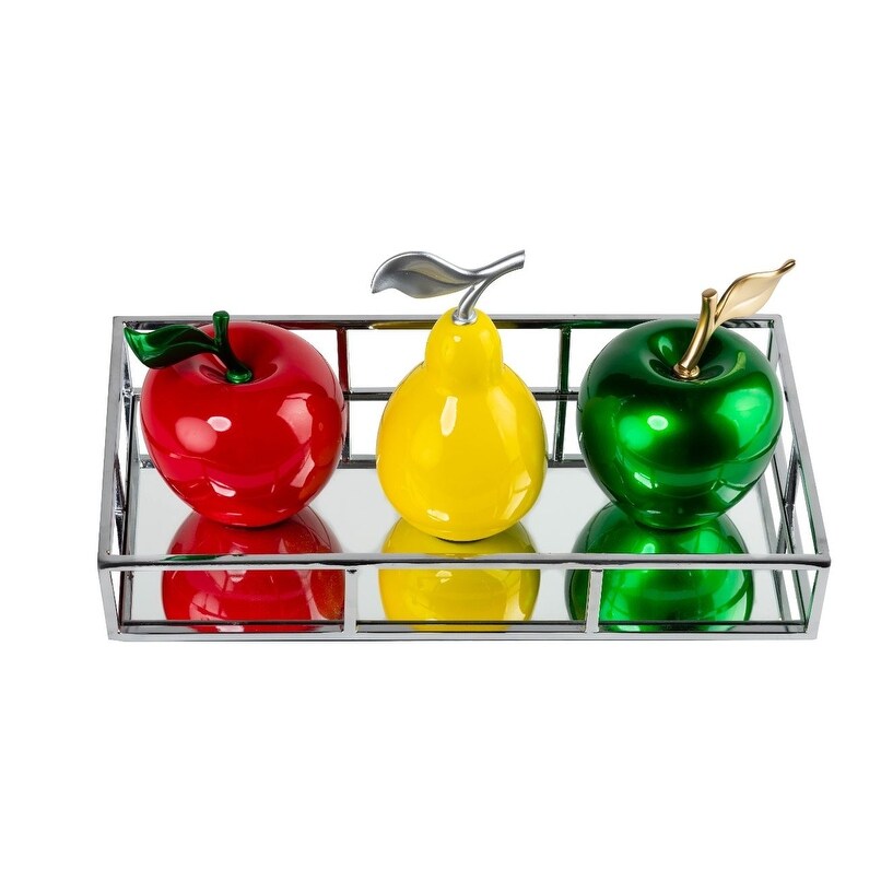 Finesse Decor Decorative Fruit Tray // Multi Color
