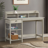 Saint Birch Finley Teak 47-inch Writing Desk with Hutch