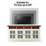 Fiona Modern Storage TV Stand with Adjustable Shelves by HULALA HOME