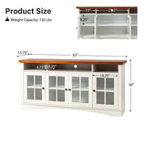 Fiona Modern Storage TV Stand with Adjustable Shelves by HULALA HOME