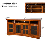Fiona Modern Storage TV Stand with Adjustable Shelves by HULALA HOME