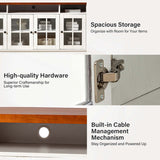 Fiona Modern Storage TV Stand with Adjustable Shelves by HULALA HOME