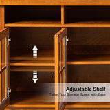 Fiona Modern Storage TV Stand with Adjustable Shelves by HULALA HOME
